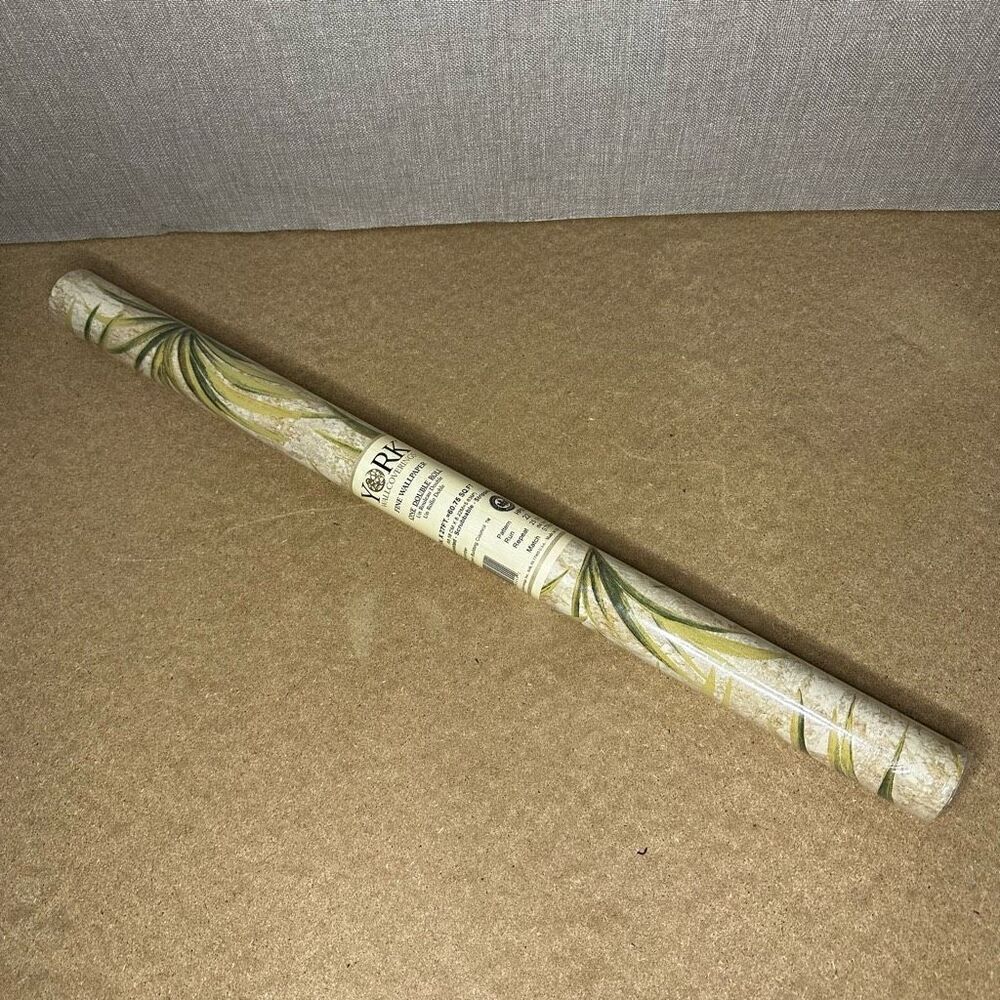 York Wallcoverings Fine Wallpaper Tropical Palm Tree HP5545 One Double Roll